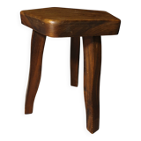 elm stool Aranjou style 80's