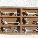 6 porte-couteaux animalier