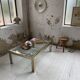 Brass chrome coffee table