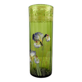 Vase Legras «Les Iris», Art Nouveau – Fin XIXe