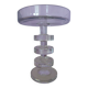 Superb crystal bowl on a 50 cm high pedestal, elegant and refined.