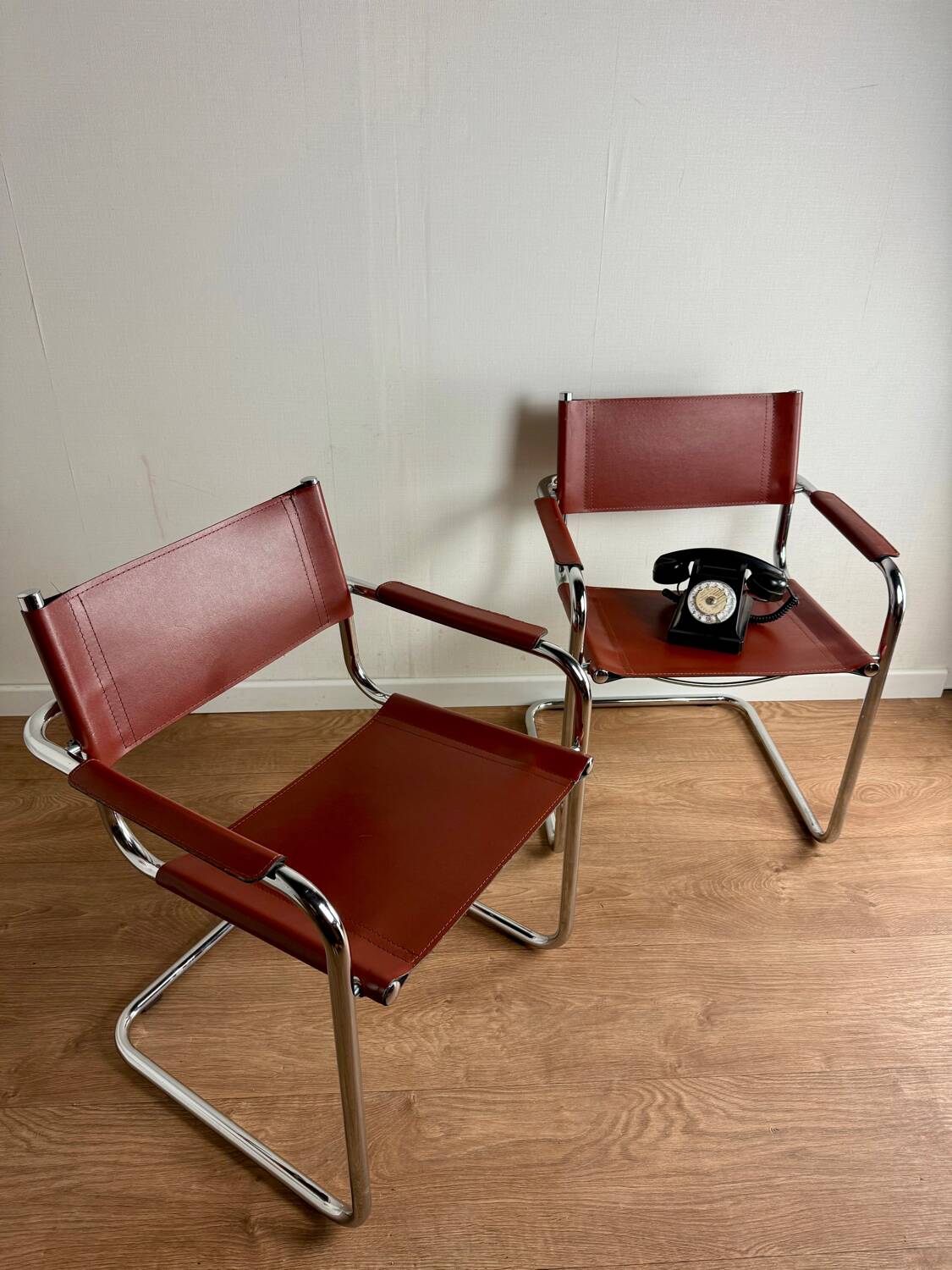 S34 armchairs in Mart Stam style