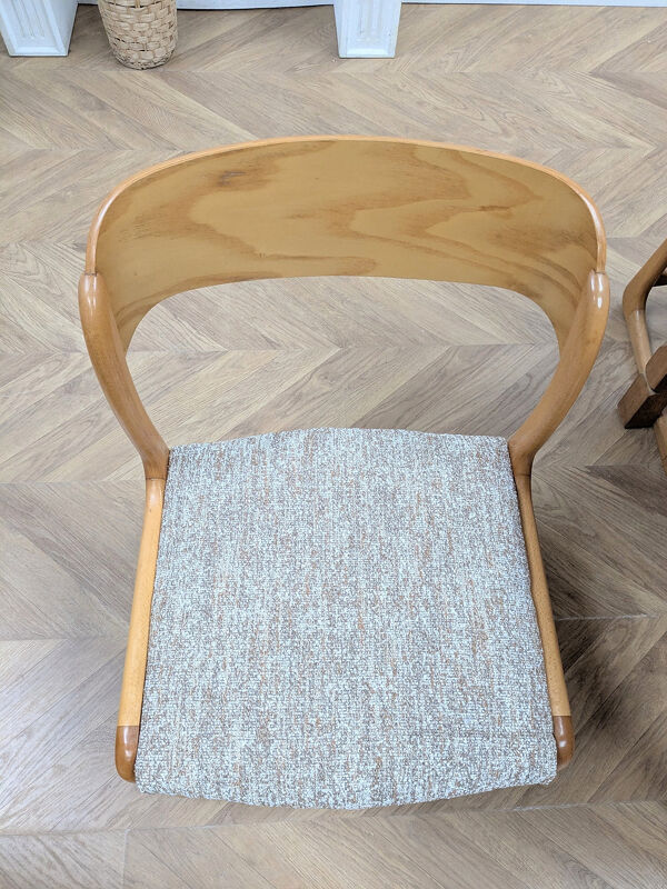Lot de 4 chaises Baumann Traîneau