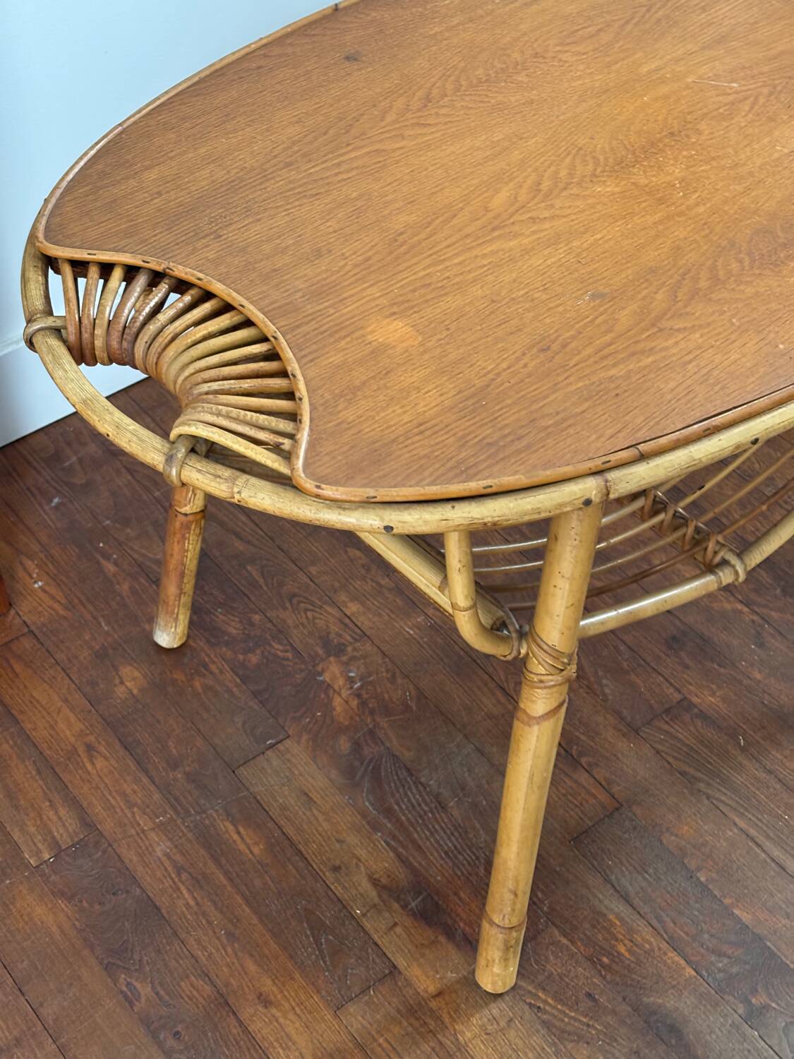 Rattan coffee table