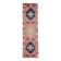 1970s Turkish Oushak Handmade Wool Cotton Pink Runner Rug 82x285