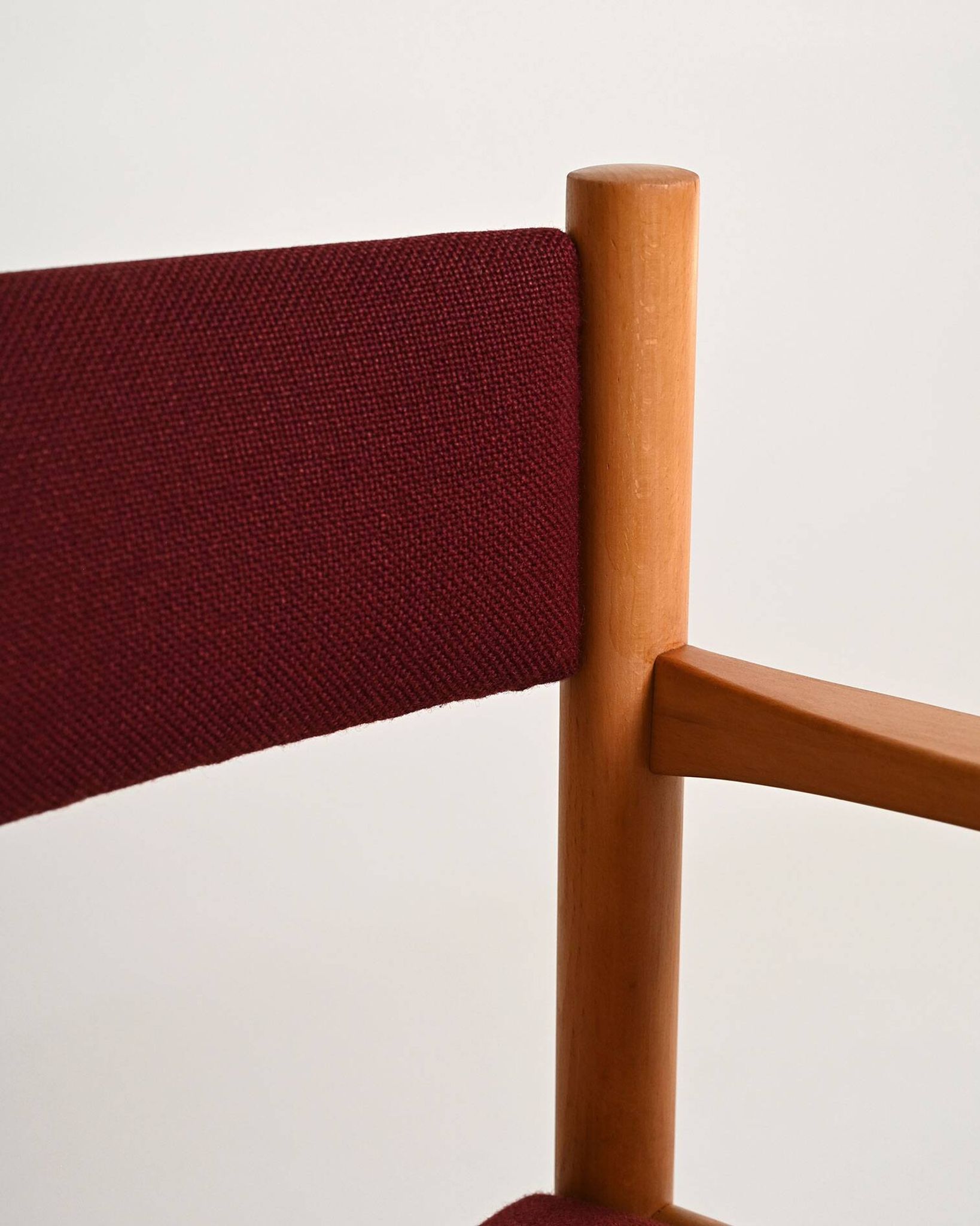 Ensemble de 6 chaises en hêtre, Danemark, années 1960