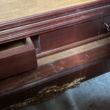 Cabinet 2 doors mirror mahogany rocaille years 1900