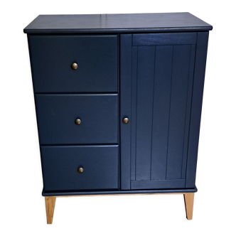 Scandinavian chest of drawers ganne blue