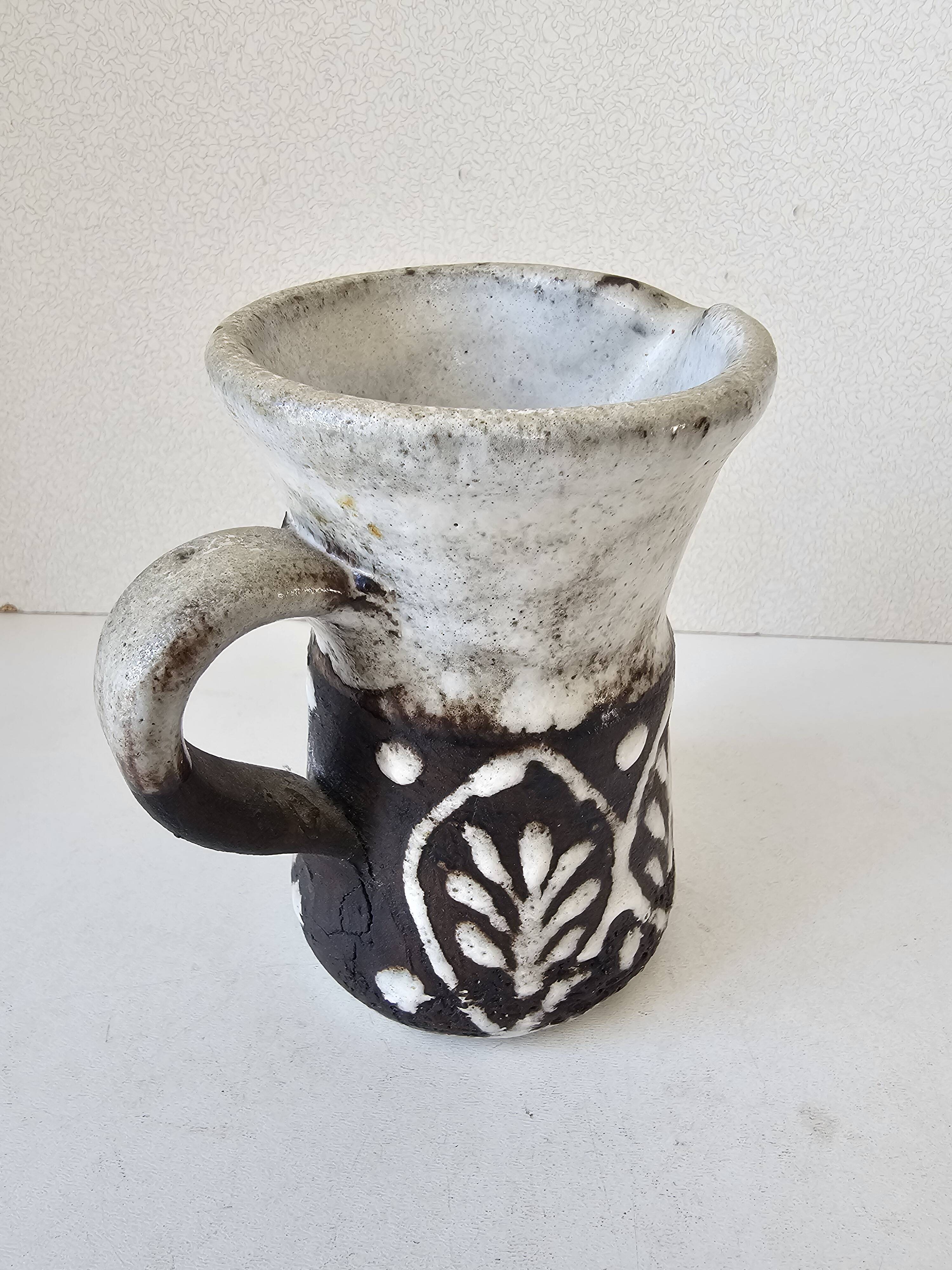 Ceramic milk jug attributed to Albert Thiry - 1950s