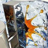 Mid-century Murano glass chandelier attributed to Toni Zuccheri for Mazzega, Italy, 1970s.