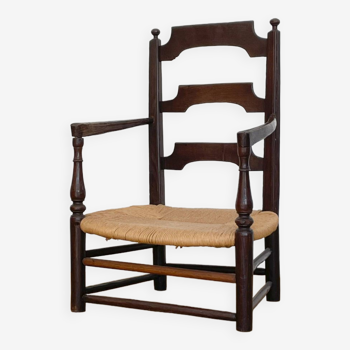 Rustic 19th century style armchair