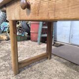 Grande table de ferme ancienne en hêtre 2m56 vintage rustique 10 places