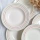 6 Assiettes creuses Gien modèle Jean vintage