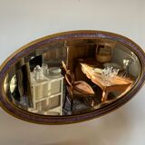 Art Deco oval mirror