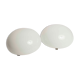 Paire de plafonniers en opaline blanche de 1960