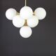 Atomic Lustre in Brass by Kaiser, Germany, 1960s