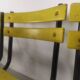18 yellow metal bistro chairs