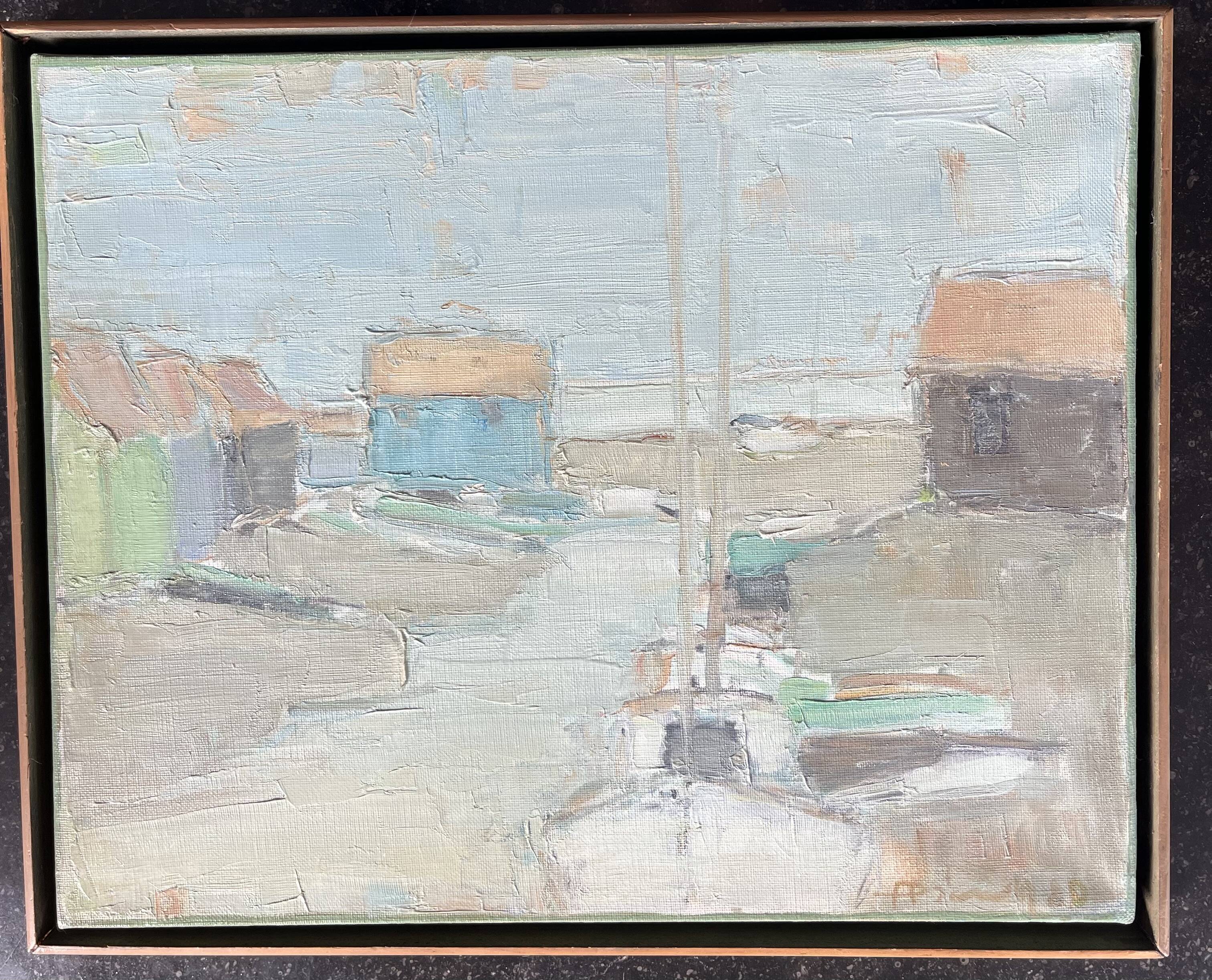 Tableau port de Saint-Trojan – Ariane Prokhoroff – oil on canvas signed