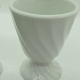 Set of 2 small twisted white mazagrans