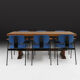 6 chairs by Willy Van der Meeren 1950's