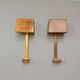 Pair of brass wall lamps, Paul Moerenhout, 70s