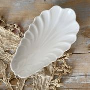 Ravier coquille en porcelaine, vide poche couillage