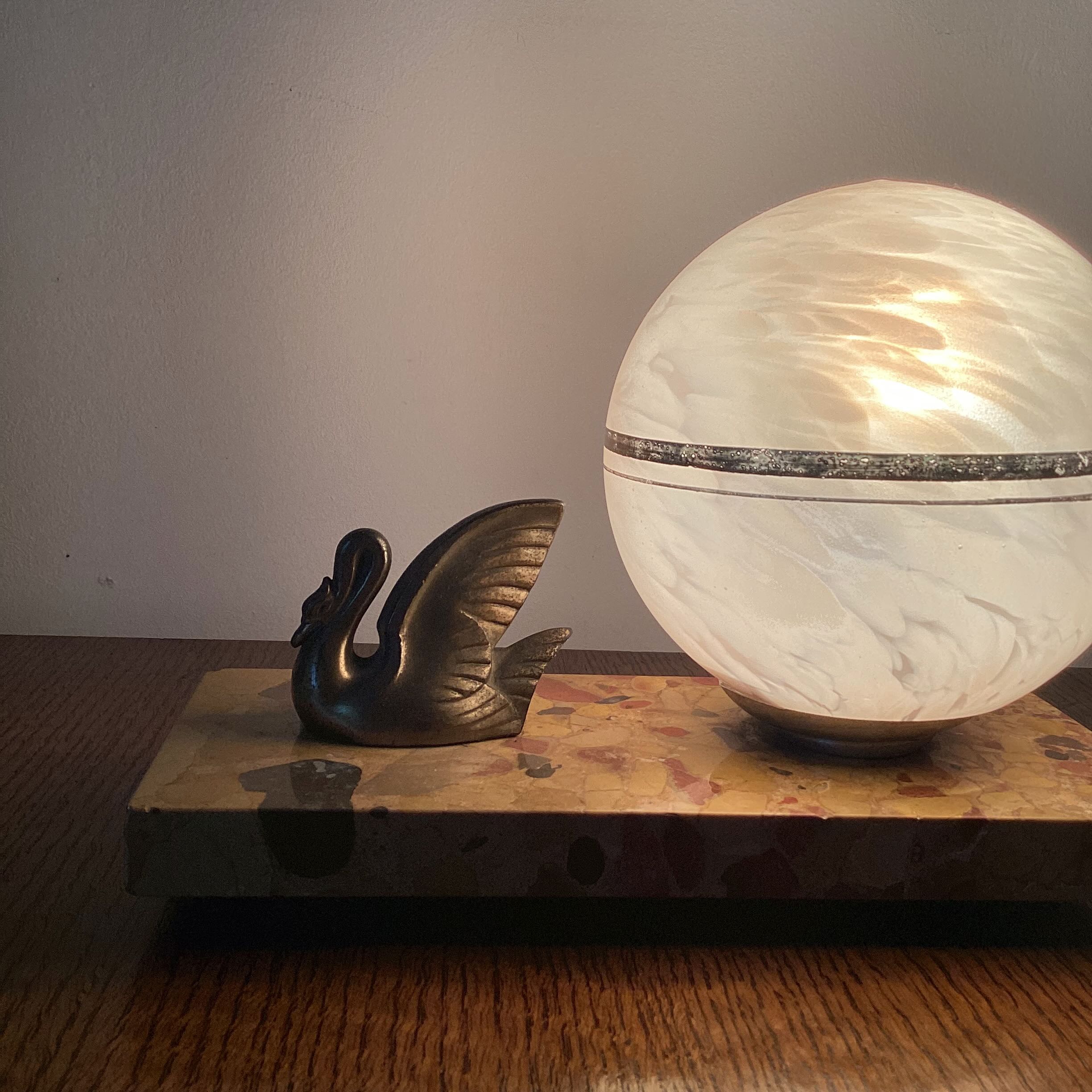 Art Deco bedside lamp