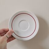 Badonviller retro mugs, red rose