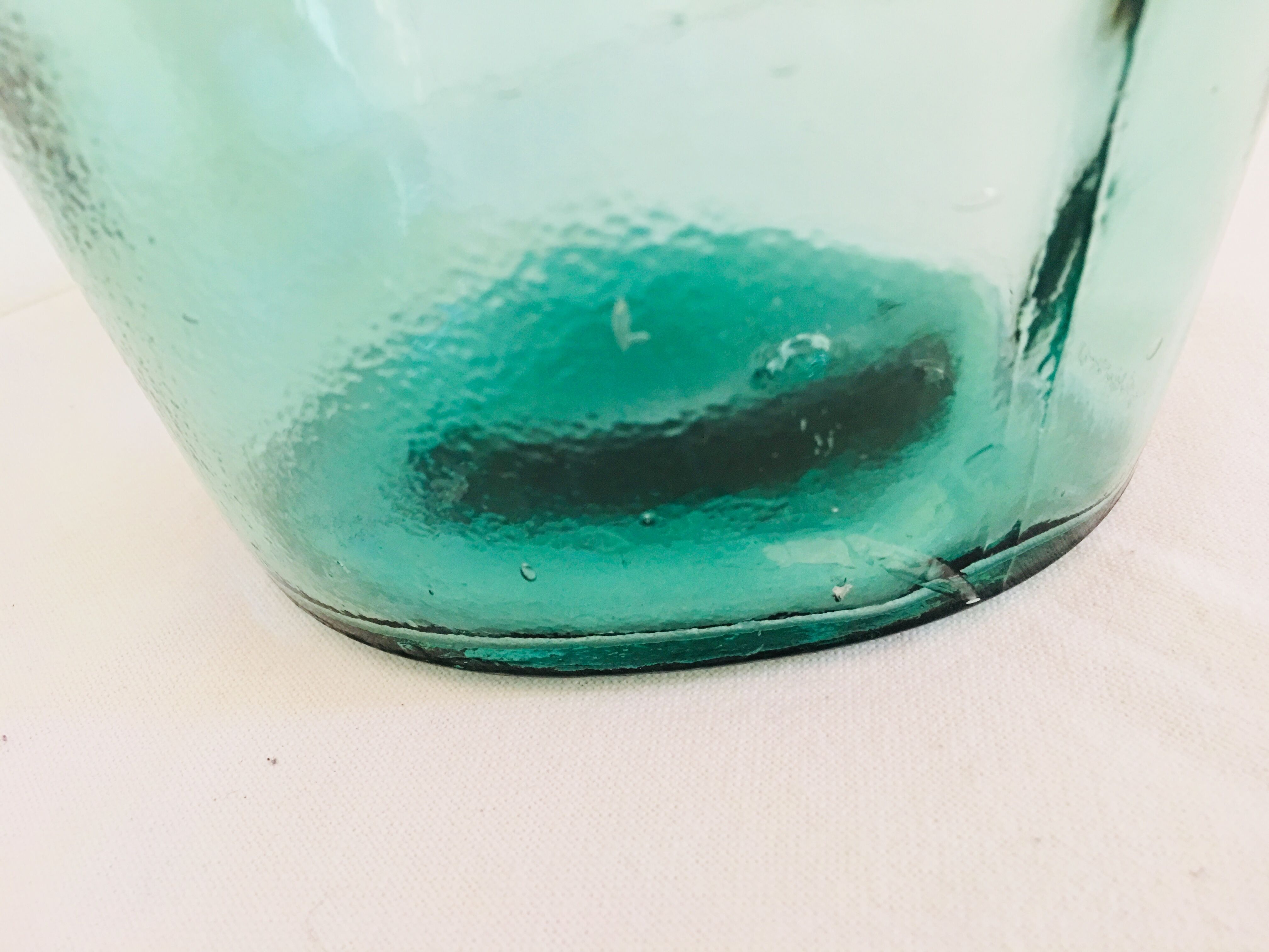 Bluish demijohn 2 liters