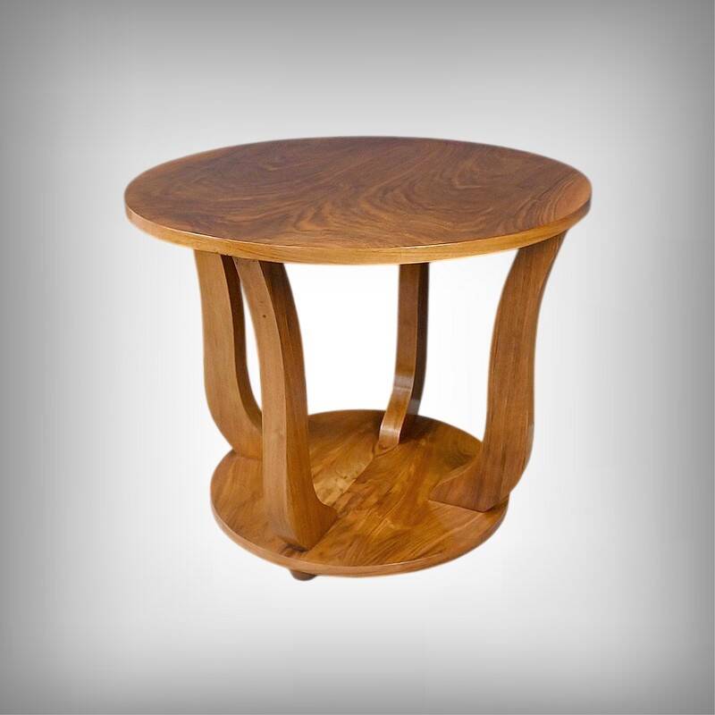 Walnut gueridon, Art Deco – 1930