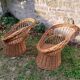 Fauteuils en rotin années 60
