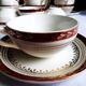 1920s coffee service Céranord from Saint-Amand, 24 pieces.