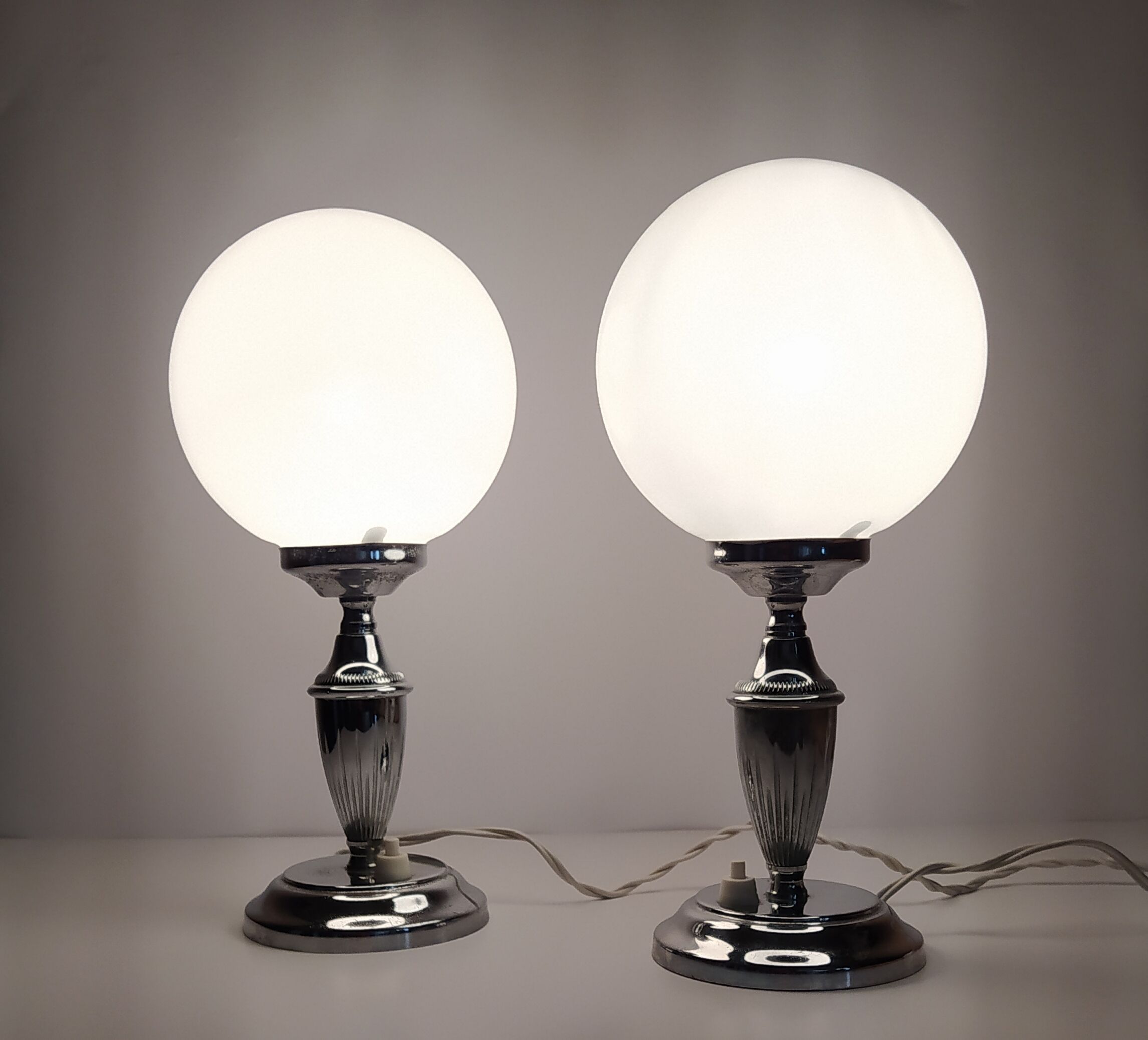 Pair of bedside lamps