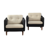 Pair of armchairs Teckel by Michel Mortier for Steiner France 1960