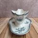 Ironstone sauce boat from Saint-Amand, Margot model – old blue decoration.
