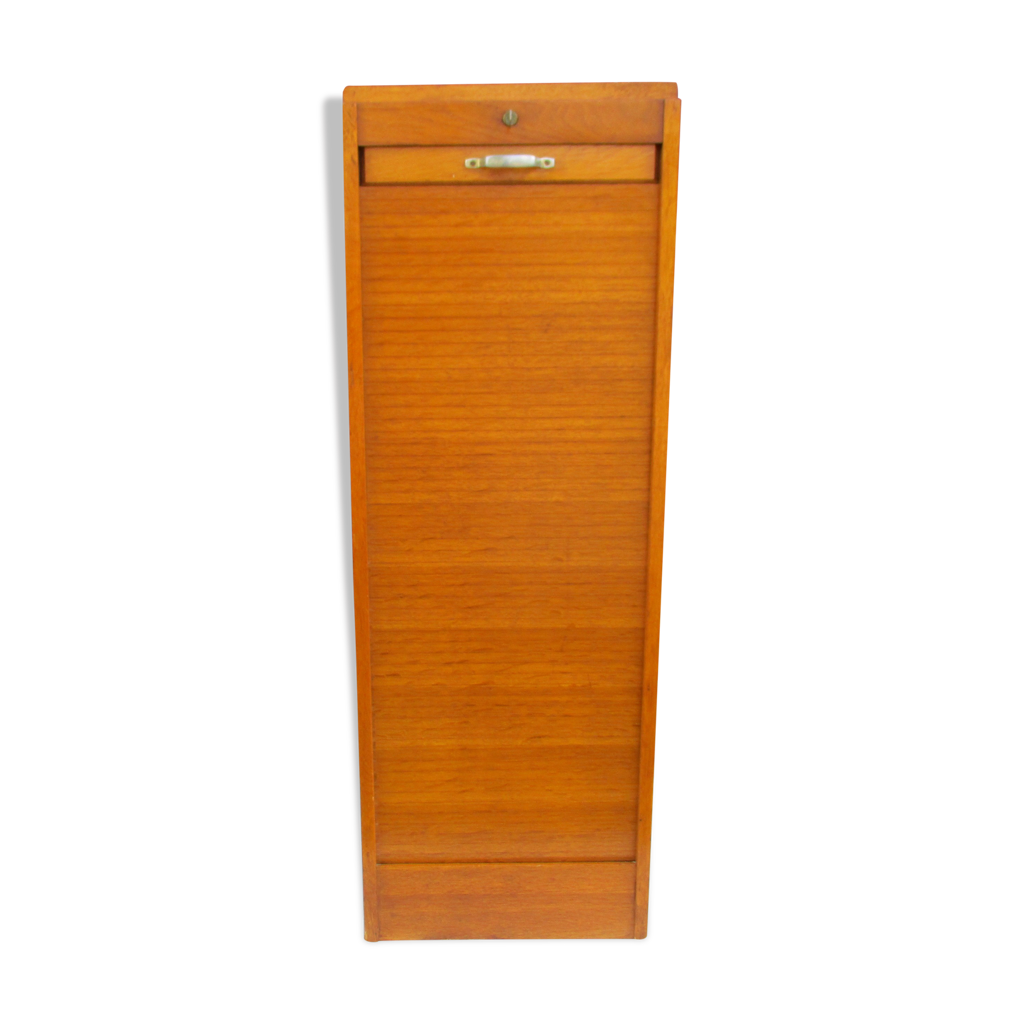 Meuble à rideau bois années 40-50 | Selency