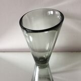 Asymmetrical Holmegaard vase by Per Lutken
