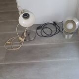 Set of 2 vintage metal lamps