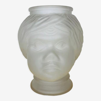 Vase nubien anthropomorphe verre