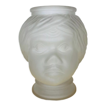 Vase nubien anthropomorphe verre