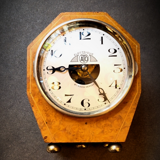 Art Deco inlaid clock