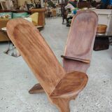 Pair of African palaver chairs