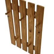 Vintage pine coat rack, 1970s minimalist design