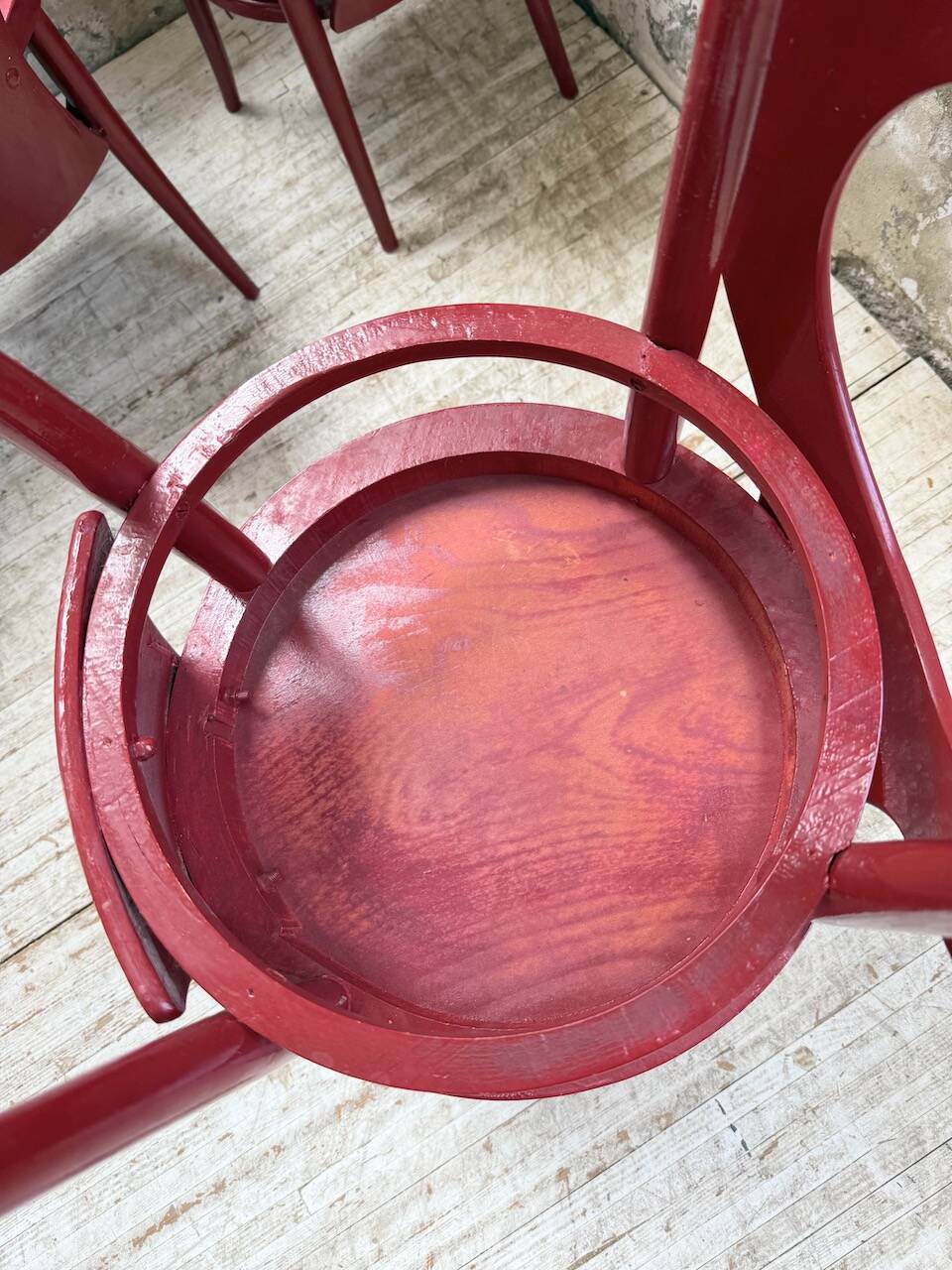 Set of 6 Baumann bistro chairs, Mouette model