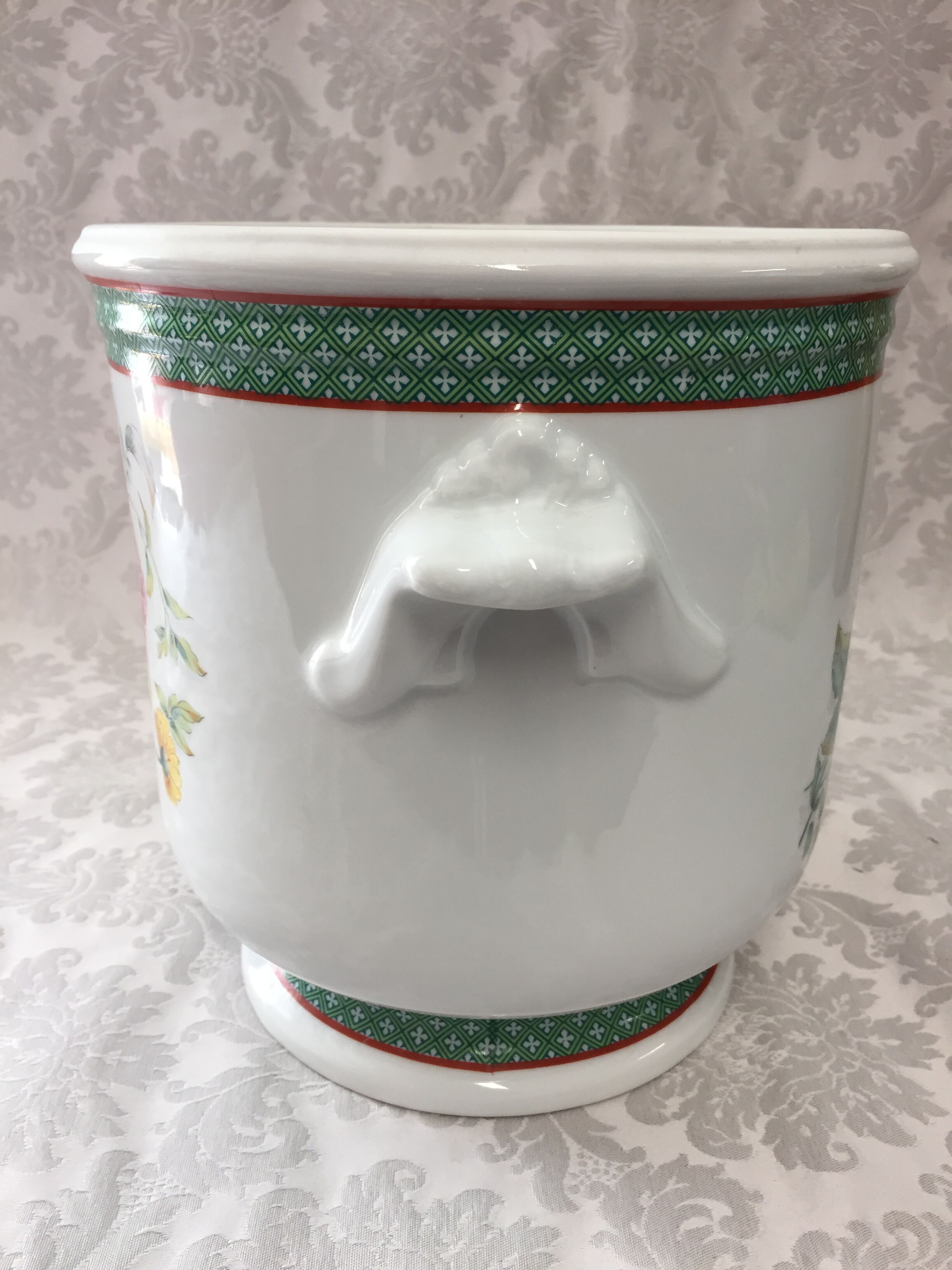 Old pot cover vase real porcelain france paris art decorative design