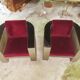 Set f 2 vintage club chairs and table