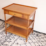 Small cherry wood serving table