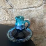 Glazed candle holder