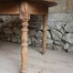 Round walnut table – modular with drop leaves – charming country chic