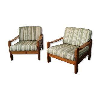 Pair of Scandinavian armchairs